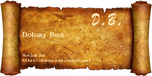 Dobay Bea névjegykártya